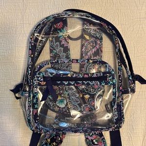 Vera Bradley Clearly Colorful Small Backpack in French Paisley